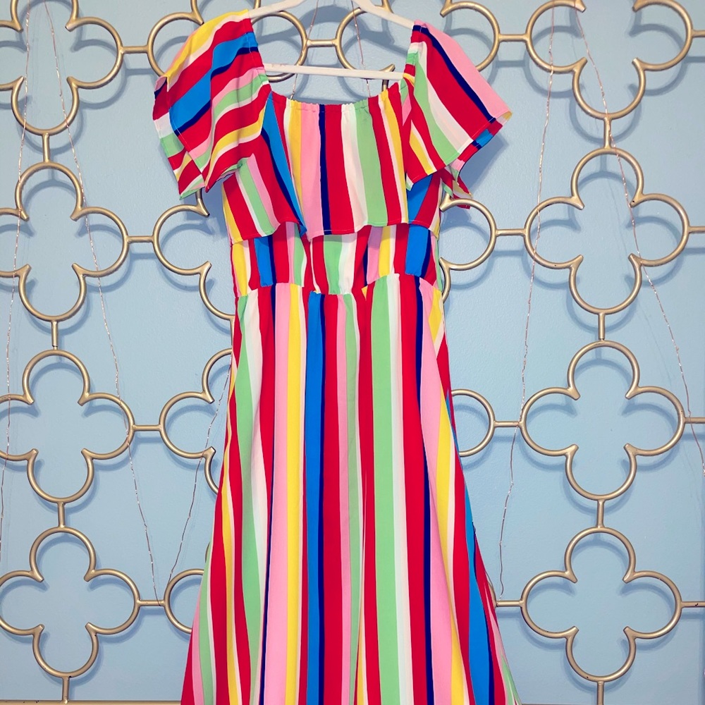 Multi-colored maxi dress
